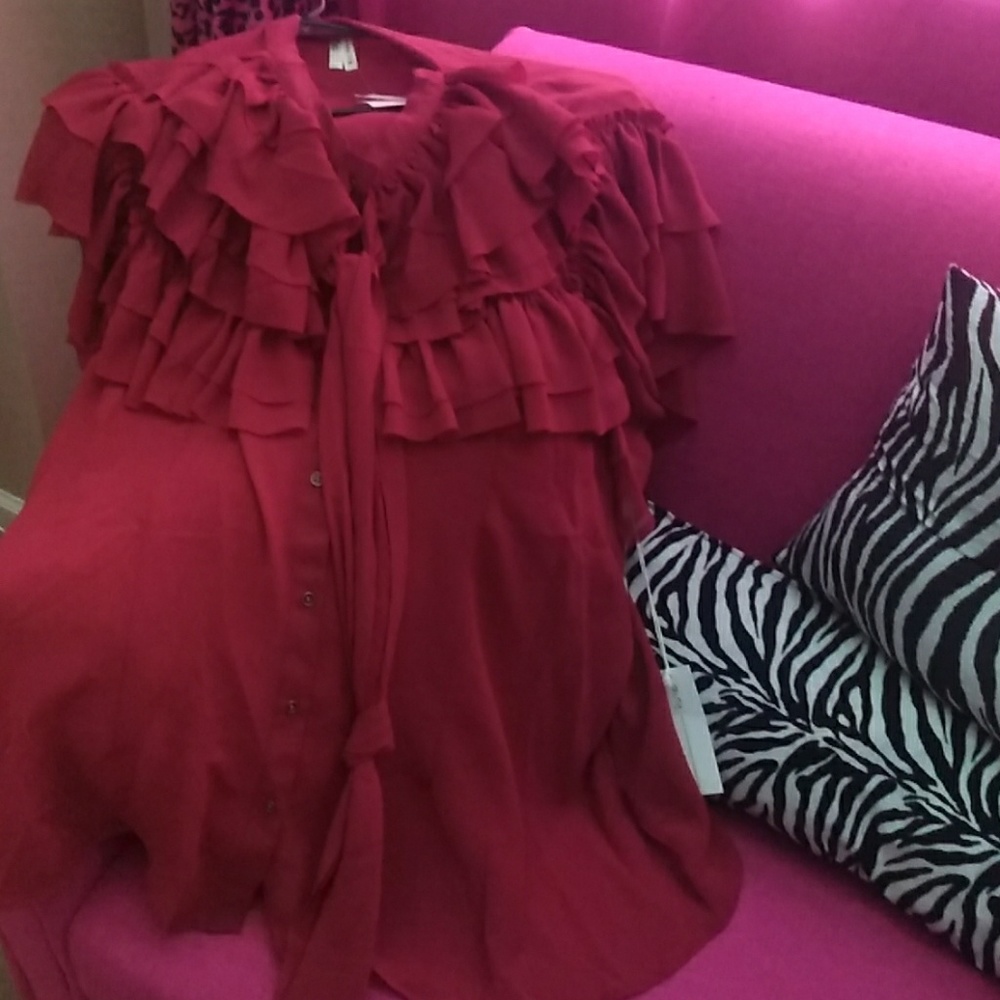 Brand new ruffle blouse